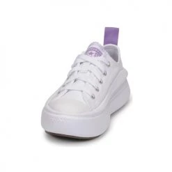 Chaussures Fille Baskets basses Converse CHUCK TAYLOR ALL STAR MOVE CANVAS OX Blanc / Rose 6 Chaussures Fille Baskets basses Converse CHUCK TAYLOR ALL STAR MOVE CANVAS OX Blanc / Rose -Baskets mode Soldes 19935459 500 C