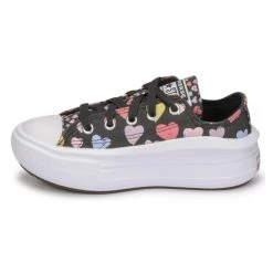 Chaussures Fille Baskets basses Converse CHUCK TAYLOR ALL STAR MOVE ALWAYS ON HEARTS OX Noir / Multicolore -Baskets mode Soldes 19935461 500 D