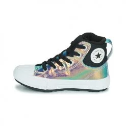 Chaussures Fille Baskets montantes Converse CHUCK TAYLOR ALL STAR BERKSHIRE BOOT IRIDESCENT LEATHER HI Noir brillant -Baskets mode Soldes 19935486 500 D