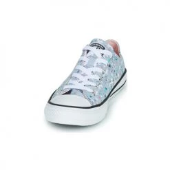 Chaussures Fille Baskets basses Converse CHUCK TAYLOR ALL STAR SNOWY LEOPARD OX Bleu / Blanc -Baskets mode Soldes 19935525 500 C
