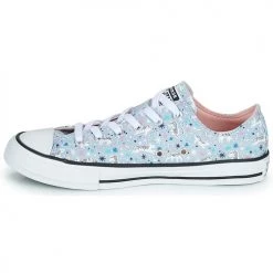 Chaussures Fille Baskets basses Converse CHUCK TAYLOR ALL STAR SNOWY LEOPARD OX Bleu / Blanc -Baskets mode Soldes 19935525 500 D