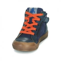Chaussures Garçon Baskets montantes Acebo's 5567-MARINO-J Marine -Baskets mode Soldes 19935554 500 C