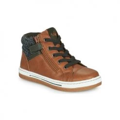 Chaussures Garçon Baskets montantes Mod'8 KYNATA Cognac
