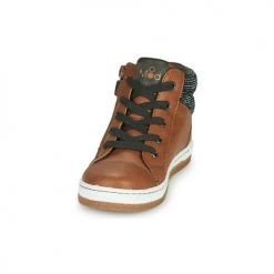 Chaussures Garçon Baskets montantes Mod'8 KYNATA Cognac -Baskets mode Soldes 19946495 500 C
