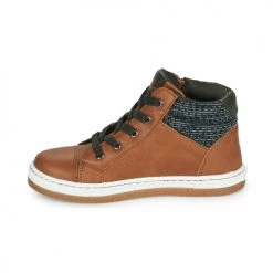Chaussures Garçon Baskets montantes Mod'8 KYNATA Cognac -Baskets mode Soldes 19946495 500 D