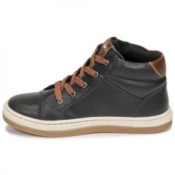 Chaussures Garçon Baskets montantes Mod'8 KYNATA Marine / Marrron -Baskets mode Soldes 19946496 500 D
