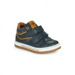 Chaussures Garçon Baskets montantes Mod'8 KYNATOL Marine / Moutarde