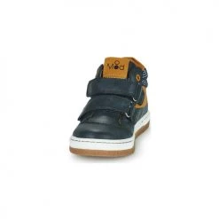 Chaussures Garçon Baskets montantes Mod'8 KYNATOL Marine / Moutarde -Baskets mode Soldes 19946497 500 C