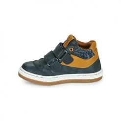 Chaussures Garçon Baskets montantes Mod'8 KYNATOL Marine / Moutarde -Baskets mode Soldes 19946497 500 D