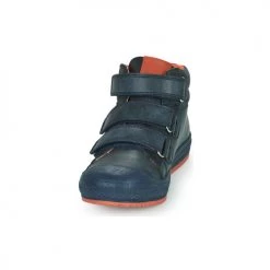 Chaussures Garçon Baskets montantes Mod'8 TALYE Marine / Orange -Baskets mode Soldes 19946502 500 C