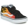 Chaussures Garçon Baskets montantes Vans SK8-MID Noir / Rouge