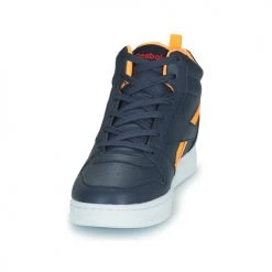 Chaussures Garçon Baskets montantes Reebok Classic REEBOK ROYAL PRIME Marine / Orange -Baskets mode Soldes 20019077 500 C
