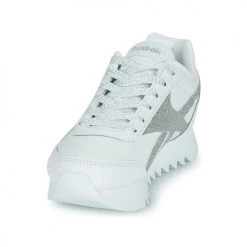 Chaussures Fille Baskets basses Reebok Classic REEBOK ROYAL CLJOG Blanc / Glitter -Baskets mode Soldes 20019084 500 C