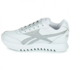 Chaussures Fille Baskets basses Reebok Classic REEBOK ROYAL CLJOG Blanc / Glitter -Baskets mode Soldes 20019084 500 D