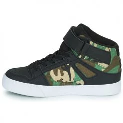 Chaussures Garçon Baskets montantes DC Shoes PURE HIGH-TOP EV Noir / Camouflage -Baskets mode Soldes 20158498 500 D