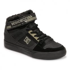 Chaussures Garçon Baskets montantes DC Shoes PURE HIGH-TOP WNT EV Noir
