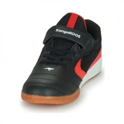 Chaussures Garçon Baskets basses Kangaroos K5-COURT EV Noir / Rouge -Baskets mode Soldes 20266198 500 C
