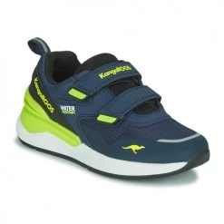 Chaussures Garçon Baskets basses Kangaroos KD-RAH V Bleu / Vert