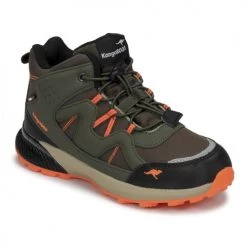 Chaussures Garçon Baskets montantes Kangaroos K-HK TOUR RTX Kaki / Orange