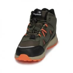 Chaussures Garçon Baskets montantes Kangaroos K-HK TOUR RTX Kaki / Orange -Baskets mode Soldes 20266206 500 C