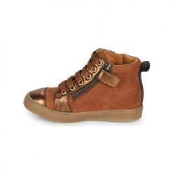 Chaussures Fille Baskets montantes GBB SAVIA Marron -Baskets mode Soldes 20307585 500 D