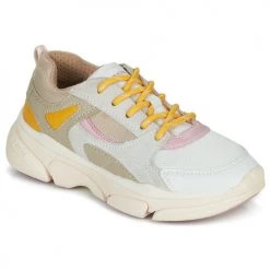 Chaussures Fille Baskets basses Geox J LUNARE GIRL Beige