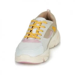 Chaussures Fille Baskets basses Geox J LUNARE GIRL Beige -Baskets mode Soldes 20351976 500 C