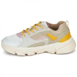 Chaussures Fille Baskets basses Geox J LUNARE GIRL Beige -Baskets mode Soldes 20351976 500 D
