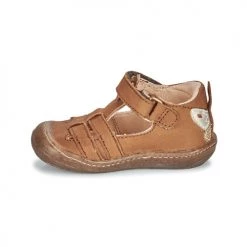 Chaussures Fille Baskets montantes GBB AMALINO Marron -Baskets mode Soldes 20725552 500 D