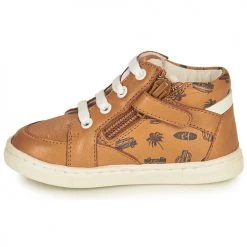 Chaussures Garçon Baskets montantes GBB HEDDY Marron -Baskets mode Soldes 20725600 500 D