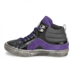 Chaussures Garçon Baskets montantes Little Mary OPTIMAL Noir / Violet -Baskets mode Soldes 207824 500 D