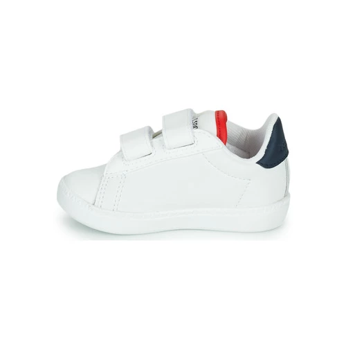 Chaussures Enfant Baskets basses Le Coq Sportif COURTSET INF Blanc 4 Chaussures Enfant Baskets basses Le Coq Sportif COURTSET INF Blanc – Image 4