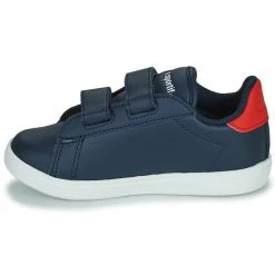 Chaussures Enfant Baskets basses Le Coq Sportif COURTSET INF Bleu -Baskets mode Soldes 21098603 500 D