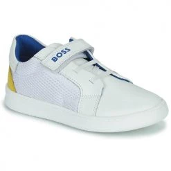 Chaussures Garçon Baskets basses BOSS J09169 Blanc