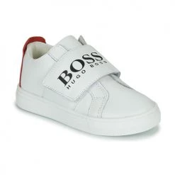 Chaussures Garçon Baskets basses BOSS J09168 Blanc