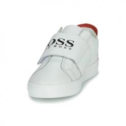 Chaussures Garçon Baskets basses BOSS J09168 Blanc -Baskets mode Soldes 21101233 500 C