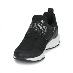Chaussures Garçon Baskets basses BOSS J29276 Noir -Baskets mode Soldes 21101235 500 C