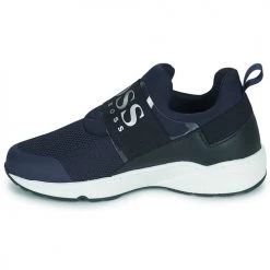 Chaussures Garçon Baskets basses BOSS J29276 Bleu -Baskets mode Soldes 21101261 500 D