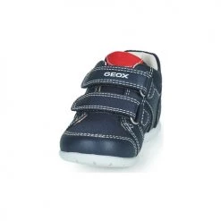 Chaussures Garçon Baskets montantes Geox B ELTHAN BOY A Marine / Rouge -Baskets mode Soldes 21124605 500 C