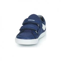 Chaussures Garçon Baskets basses Geox B GISLI BOY B Bleu / Blanc -Baskets mode Soldes 21124609 500 C