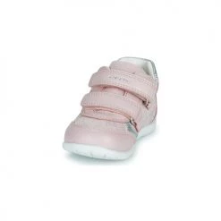 Chaussures Fille Baskets basses Geox B ELTHAN GIRL A Rose / Argenté -Baskets mode Soldes 21124613 500 C
