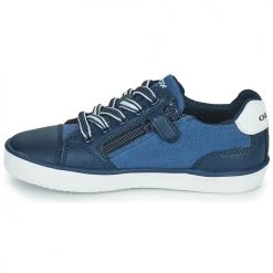 Chaussures Garçon Baskets basses Geox J GISLI BOY D Bleu -Baskets mode Soldes 21124626 500 D