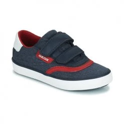 Chaussures Garçon Baskets basses Geox J GISLI BOY A Bleu / Rouge