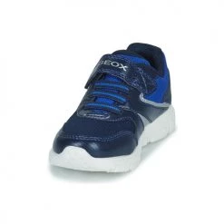 Chaussures Garçon Baskets basses Geox J NEW TORQUE BOY A Bleu -Baskets mode Soldes 21124630 500 C