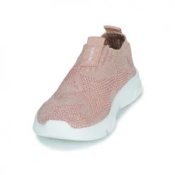 Chaussures Fille Baskets basses Geox J ARIL GIRL E Rose -Baskets mode Soldes 21124646 500 C