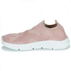 Chaussures Fille Baskets basses Geox J ARIL GIRL E Rose -Baskets mode Soldes 21124646 500 D