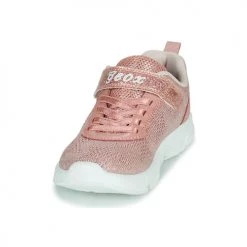 Chaussures Fille Baskets basses Geox J ARIL GIRL D Rose -Baskets mode Soldes 21124647 500 C