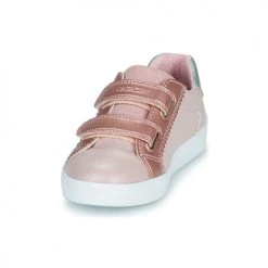 Chaussures Fille Baskets basses Geox J DJROCK GIRL D Rose -Baskets mode Soldes 21124649 500 C
