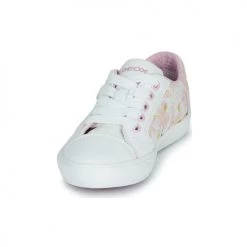 Chaussures Fille Baskets basses Geox J GISLI GIRL B Rose / Blanc -Baskets mode Soldes 21124651 500 C