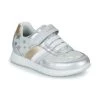 Chaussures Fille Baskets basses Geox J JENSEA GIRL A Argenté / Doré
